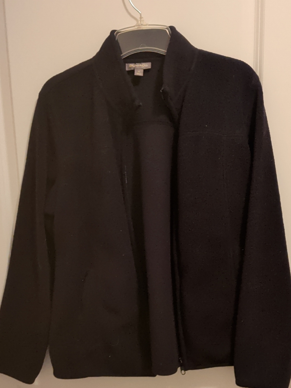 Style & Co. Black Women's Pea Coat